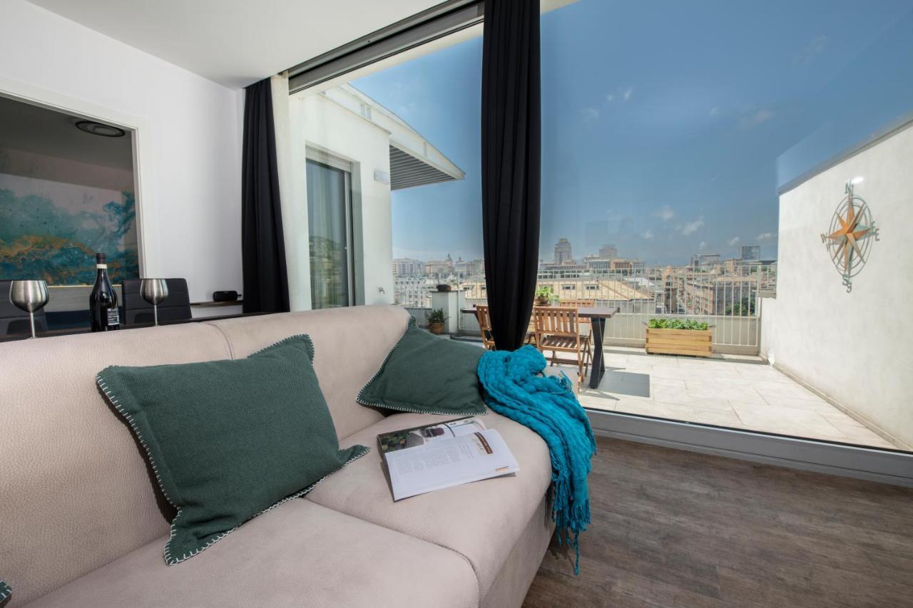 Appartamento Attico Luxury Con Parcheggio E Terrazza Vista Mozzafiato Genova Esterno foto