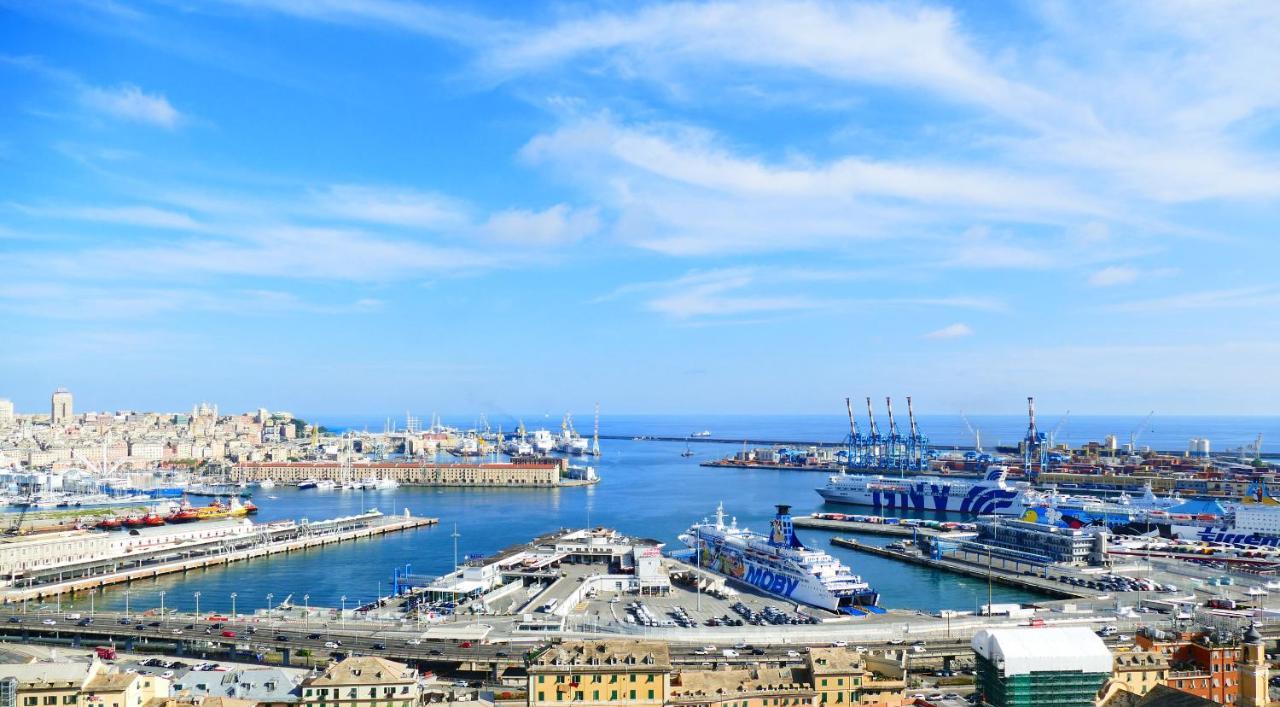 Appartamento Attico Luxury Con Parcheggio E Terrazza Vista Mozzafiato Genova Esterno foto