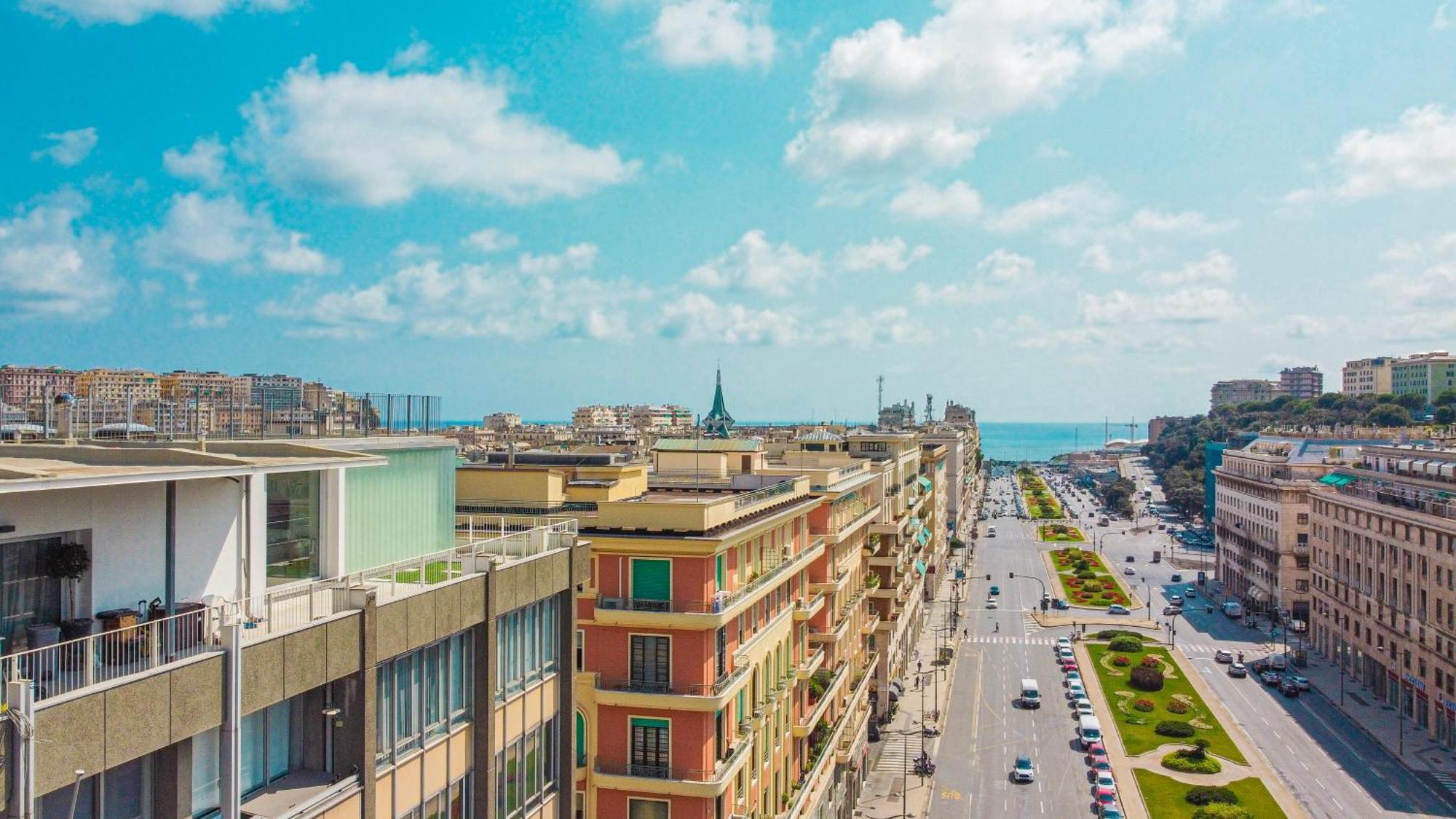 Appartamento Attico Luxury Con Parcheggio E Terrazza Vista Mozzafiato Genova Esterno foto