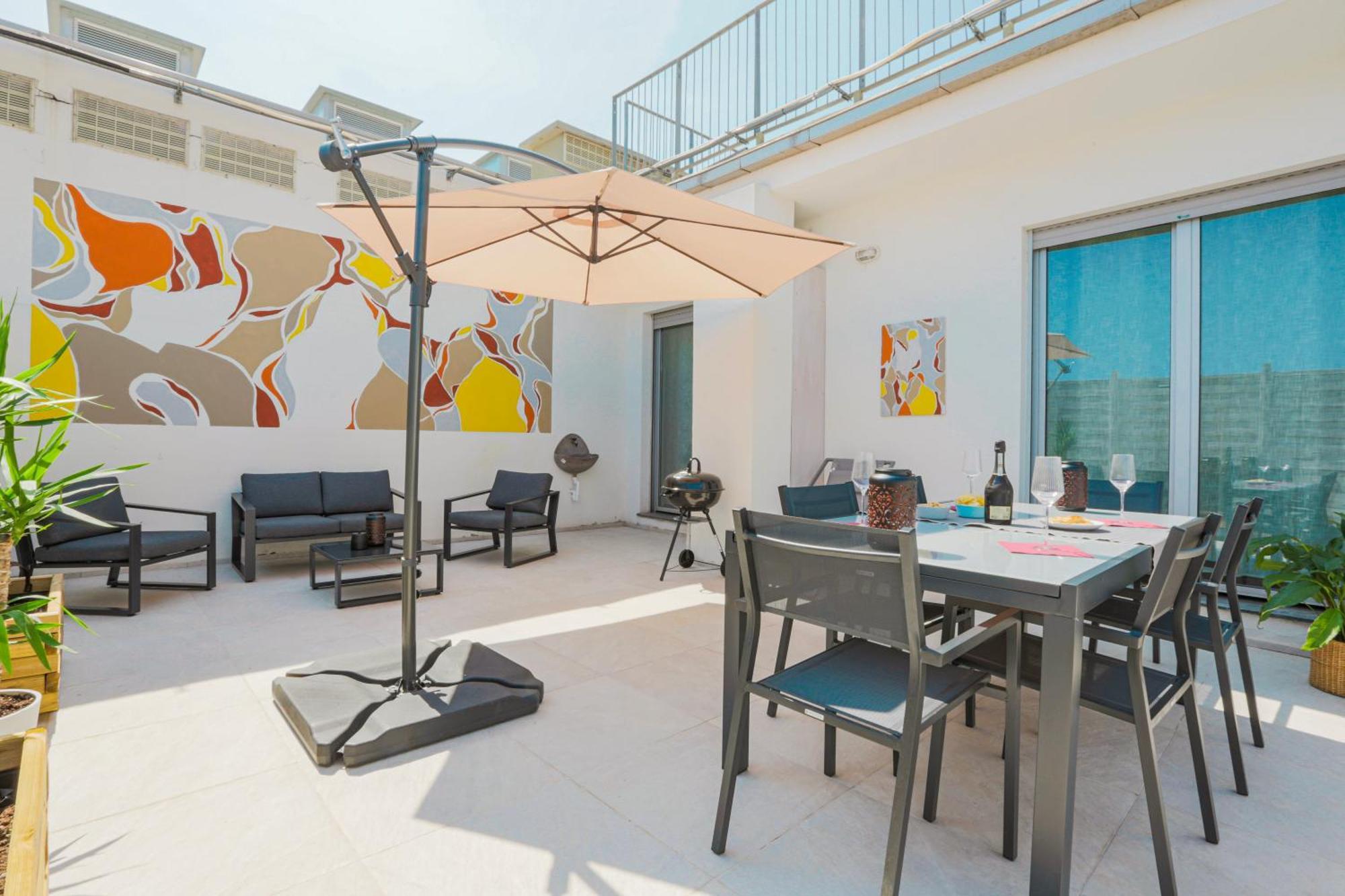 Appartamento Attico Luxury Con Parcheggio E Terrazza Vista Mozzafiato Genova Camera foto